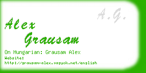 alex grausam business card